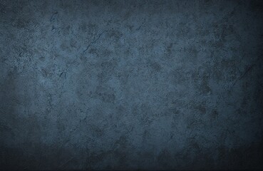 Dark blue shabby old concrete wall texture. Dark blue old grunge concrete wall background.