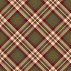 Diagonal Gingham Plaid Seamless Pattern ,United Tartan Check , Trendy Fashion Check Textures, Hipster Style Backgrounds. Timeless Elegance.