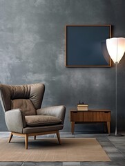 Modern Nordic style apartment with picture frame template