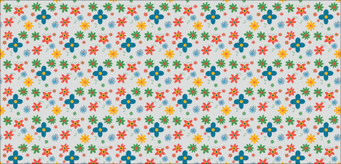 Fototapeta na wymiar seamless pattern with colorful beads, vector pattern Seamless pattern with flowers