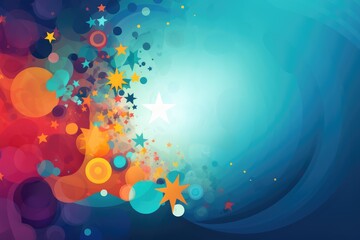 Abstract background with stars and bokeh effect. Abstract background for World Religion Day