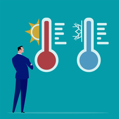 Investment asset allocation and balancing concept Businessman investors make pie charts to balance their portfolios to suit risk and return. © ABC-XYZ