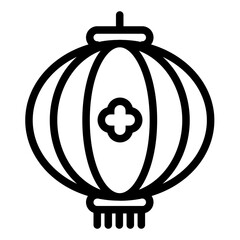 Lantern Line Style in Design Icon