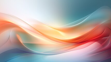Colored abstract waves background. For design, pattern, gradient, layers. 16:9 widescreen. No tile