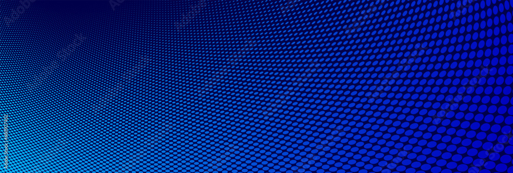 Poster blue lines in 3d perspective vector abstract background, dynamic linear minimal design, wave lied pa