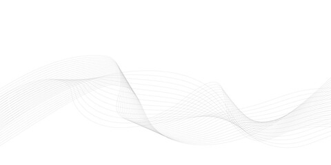 Fototapeta premium Abstract wave digital element for design. Curved wavy line design element 