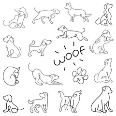 Dog Line Art