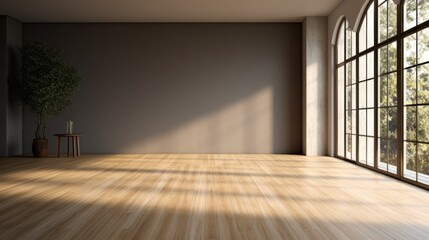 Modern blank interior