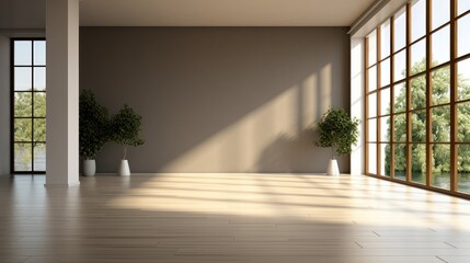 Modern blank interior
