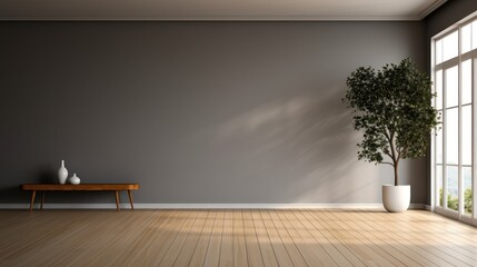 Modern blank interior