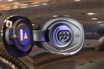 Close-Up of Electric Car's Air Vent Revealing Modern, Sustainable Design