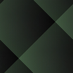 Black and Light Green Abstract Plaid Pattern Seamless Vector Graphic. Simple windowpane line dot grid