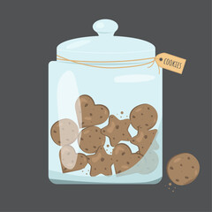 A jar of cookies