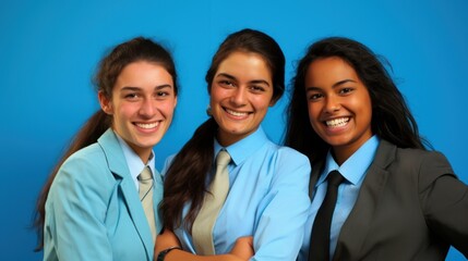 Fototapeta premium Business team giving pose