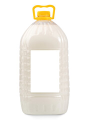 plastic container for liquid detergents, isolate on a white background