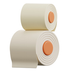 3d rendering tissue roll