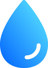 Blue Gradient Water Icon