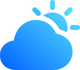 Blue Gradient Weather Icon