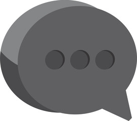 Naklejka premium 3D chat bubble icon