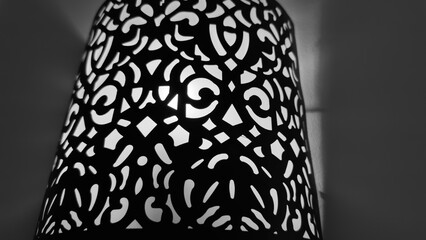 Black and white light decoration
