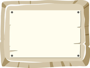 An Empty Banner on a Rocky Landscape