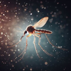 Macro background with mosquito