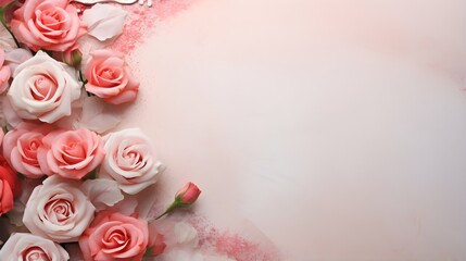 Pale Pink Romance: Framed Roses Delight