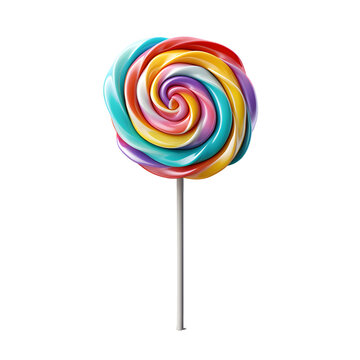 Candy Kaleidoscope: Multicolored Lollipop Magic
