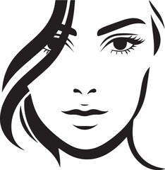 Girl Face Logo For Beauty Parlor And others