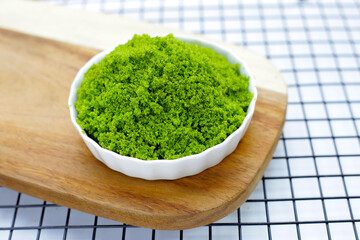 Wolffia globosa or swamp algae, water meal