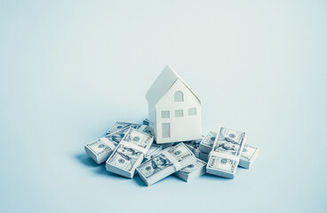 Money management or financial plan with property real estate concepts.banking soft loan and term...