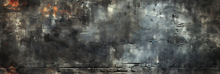 Obraz premium background with gray seamless pattern texture of concrete old dirty wall