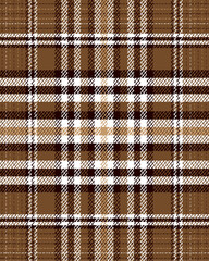 Glen check plaid seamless pattern in brown multi set for autumn winter    scarf, flannel shirt, other modern fashion textile print. - obrazy, fototapety, plakaty