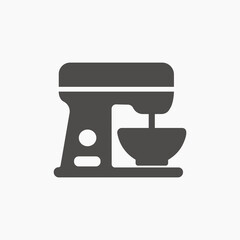 kitchen mixer icon vector. Stand mixer appliance symbol