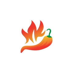 Red Hot Chili logo designs concept vector, Spicy Pepper logo designs template on white background