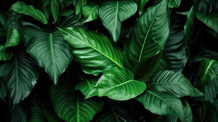 Tropical foliage as a creative nature concept