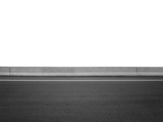 Empty streets. transparent background