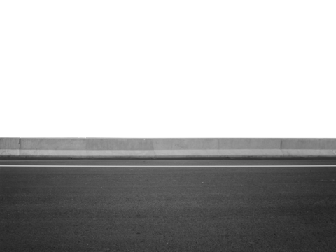 Empty streets. transparent background