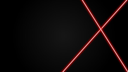 Dark grey abstract wide horizontal banner with Glowing neon light. Technology vector background with neon lines.Top view futuristic style. vector illustration.