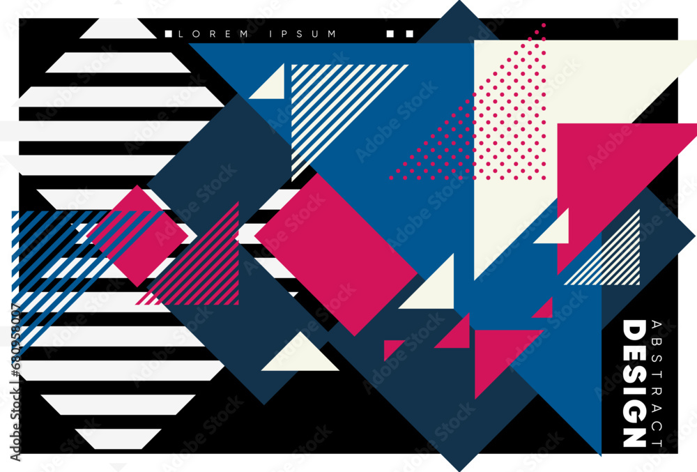Poster abstract background with smooth lines