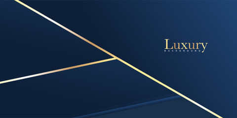 Luxury blue background with golden details