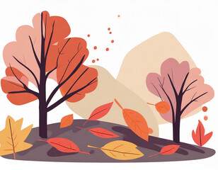 autumn tree illustration