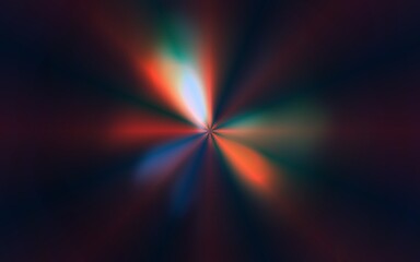 Abstract background with colorful light explosion pattern.