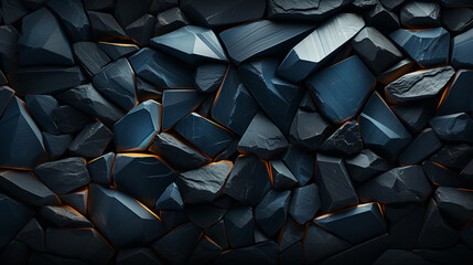 Black stones background.
