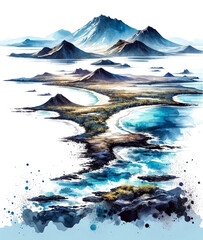 Enchanted Isles: Watercolor Galapagos Archipelago