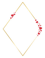 Valentine frame, Valentine Heart frame, Heart frame, Love frame, Golden frames, Romantic frames, Wedding Frames, Valentine's Day, Decorative frame , png transparent background illustration