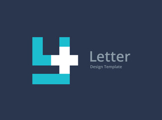 Obraz premium Letter Y cross plus medical logo icon design template elements