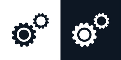 settings gear icon vector symbol illustration