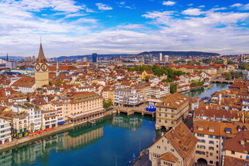 Zurich, Switzerland Over the Limmat River