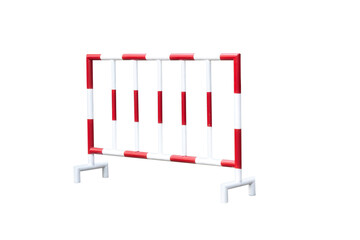 Metal striped barrier